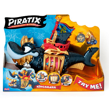 Дитячий іграшковий набір з фігурками "Королівська чорна акула" PIRATIX PPXSP112IN11