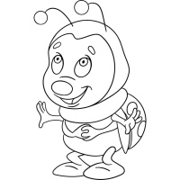 Розпис по полотну "Жук сонечко" Art Craft 15049-AC 25х30 см                                                       