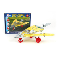 Дитячий Конструктор металевий "Літак-невидимка" ТехноК 4869TXK, 183 деталі