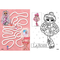 Дитяча книжка-розмальовка "Fashion Show LaRose" LCB2 зі стікерами