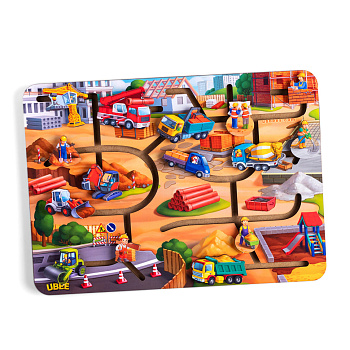 Розвиваючий лабіринт "Будівництво" (ПСД236) PSD236, 15 рухомих персонажів