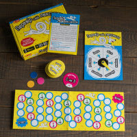 Дитяча настільна гра "Перевір свій лексикон" 10100641, 51 карта, 6 фішок, рулетка