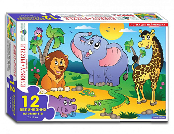 Дитячі пазли "В світі тварин" 86126 з 12 деталей