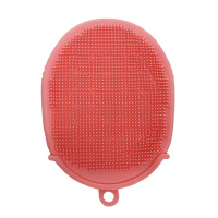 Силіконова мочалка-рукавичка для купання MGZ-0929(Pink)