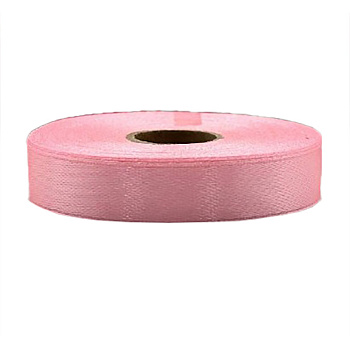 Атласна стрічка для рукоділля АБ-633, 1,2см x 23 м, Рожево-персиковий 