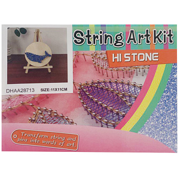 Дитячий набір для творчості стрінг-арт "Кит" YG0115(28713) дерев'яна основа