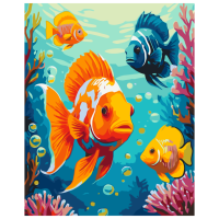 Картина за номерами "Яскраві рибки" Art Craft 11694-AC 40х50 см                                                          