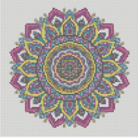 Алмазна мозаїка "Візерунки у стилі мандала" CA-0061 30х30 см
