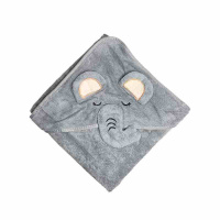 Дитячий рушник з капюшоном MGZ-0640(Gray) розмір 80х80 см