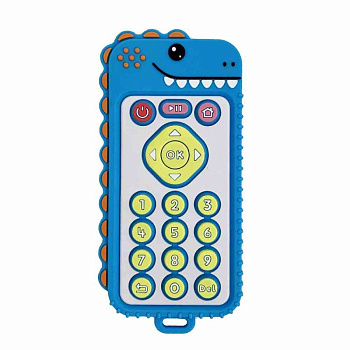 Силіконовий прорізувач пульт "Динозавр" MGZ-0426(Blue)