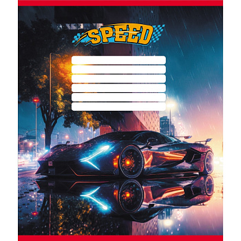 Зошит учнівський "Нічні вогні" 012-520156L-3 в лінію, 12 аркушів 