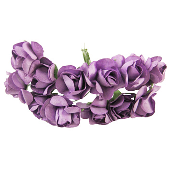 Декоративні троянди для творчості KV-731 пучок 12 штук 