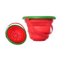 Дитяче іграшкове складане відерце "Фрукти" 6911N(Red) червоний