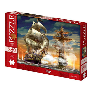 Пазли класичні "Морські баталії" C380-06-08, 380 елементів