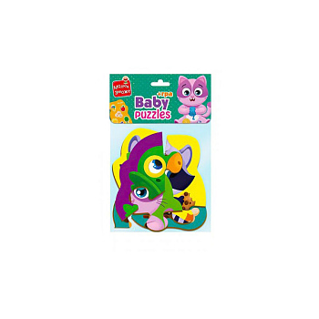 Пазли максі з грою Малюк Зможе «Хатні улюбленці» Vladi Toys VT1722-21 Укр