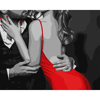 Картина за номерами "Обійми закоханих" KHO8401, 40х50см                                            