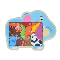 Дитячий дерев'яний пазл-вкладиш "Тваринки" MD 1500-4 