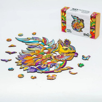 Фігурний дерев'яний пазл "Лісова білочка" PuzA3-00728, 95 деталей