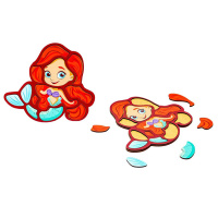 Дитячий пазл-вкладиш "Русалка" Puz-22965, 12 елементів