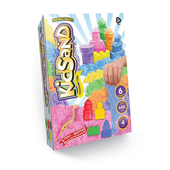 Креативна творчість "Кінетичний пісок "KidSand" KS-04-04U коробка 600 г 