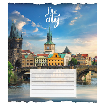 Зошит загальний "Старе місто" 096-630039K-5 в клітинку, 96 аркушів
