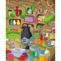 Книжка-віммельбух "Шукай та знаходь" 896002 серія "Тролі", 20 сторінок