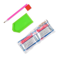 Алмазна мозаїка "Чорний погляд" DEEX16283 не повна викладка 30х30 см 