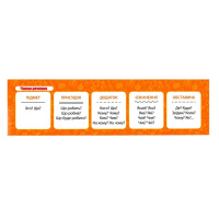 Картонна закладка-шпаргалка Члени речення 147920 для школярів 3-5 класів