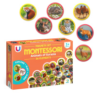 Дитячий магнітний набір Монтесорі "Тварини на континентах: Євразія" 200285, 36 елементів                               