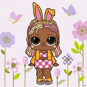 Картина за номерами "L.O.L. Surprise! HipHop4Lyfe BossBunny" KHO1103, 40х40 см 