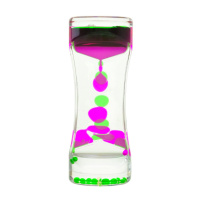 Пісочний годинник XX-3(Green) зелений, з гелевою рідиною, 13,5 см