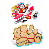 Дерев'яний контурний пазл "Котик пілот" (ПСД281) PSD281