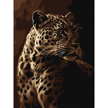 Картина за номерами "Погляд леопарда" ©art_selena_ua KHO6668, 30х40 см