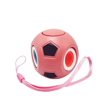 Дитяча іграшка-антистрес "Футбольний м'яч" BK168-27(Coral) з петелькою