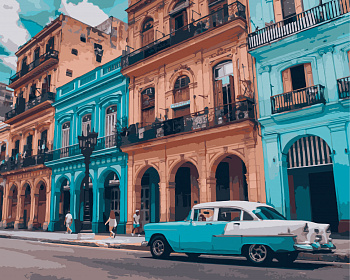 Картина за номерами. Art Craft "Яскрава Куба" 40 * 50 см 10536-AC