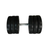 Гантель складальна композитна в пластиковій оболонці Rock Pro-R 16,5 кг NE-PL-R-016