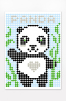 Картина за номерами стікерами в тубусі "Панда", 1200 стікерів 1852 33х48 см