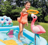 Дитячий надувний ігровий центр "Джунглі" 57161 з гіркою