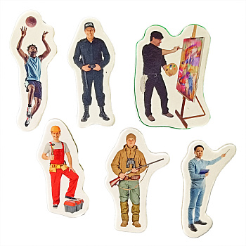 Дитячий набір магнітів "Професії" ML4032-29 в наборі 6 магнітів