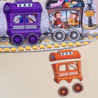 Дерев'яний дитячий сортер "Потяг великий" (ПСД296) PSD296 