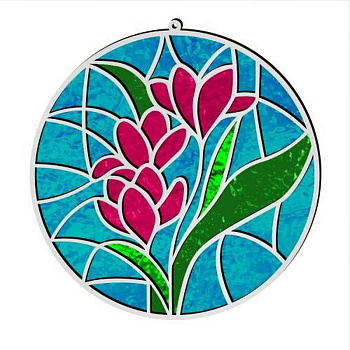 Набір для вітражного живопису за номерами "Весняні Квіти" FDSGK-06