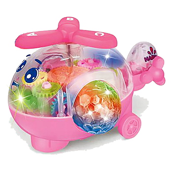 УЦІНКА! Вертоліт музичний Bambi QF05-1(Pink)-UC зі світлом та звуком