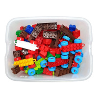 Дитячий блочний конструктор 013999/04 у пластиковому боксі, 303 деталі