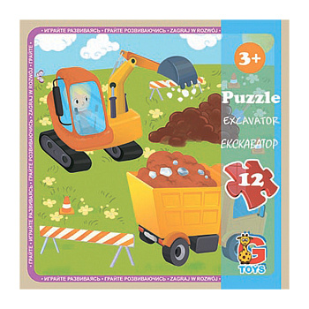 Пазли дитячі "Транспорт" LT07, 12 елементів