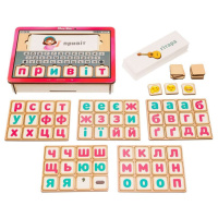 Планшет для дівчаток "Збери слово за картинкою" Ubumblebees (ПСД199-УКР) PSD199-UKR українською мовою