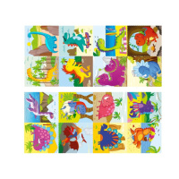 Дитяча розмальовка "Динозаври та динозаврики" РМ-68-02, 16 наліпок 