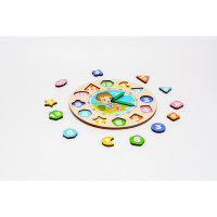 Дерев'яний сортер "Годинник" Puz-22935 для хлопчиків