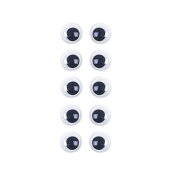 Пластикові очі для іграшок PE-008, 8 мм, 10 штук в упаковці