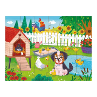 Дитячий пазл "Песик і курчата" 300681, 30 елементів