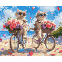Картина за номерами "Літній велопробіг" KHO6634, 40х50 см